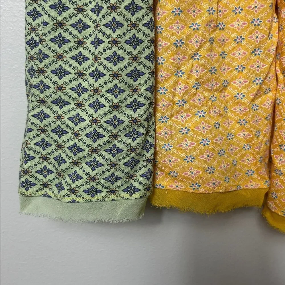 Free People Across the Sea tunic mini dress in yellow NWT